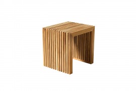 Hocker Kubus AUS TEAKHOLZ