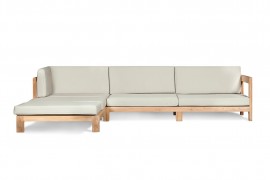 Lounge - Garten ECKSOFA NOVELLO AUS TEAKHOLZ