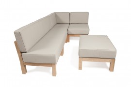 Lounge - Garten Ecksofa Cosa Flex AUS TEAKHOLZ