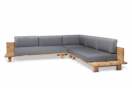 LOUNGE - GARTEN Ecksofa Infiniti AUS TEAKHOLZ