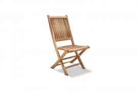 Klappstuhl Jepara Ergo ohne Armlehnen aus teakholz