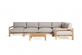 Lounge - GARTEN ECKSOFA Monaco AUS TEAKHOLZ