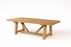 GARTENTISCH MAMMUT AUS TEAKHOLZ