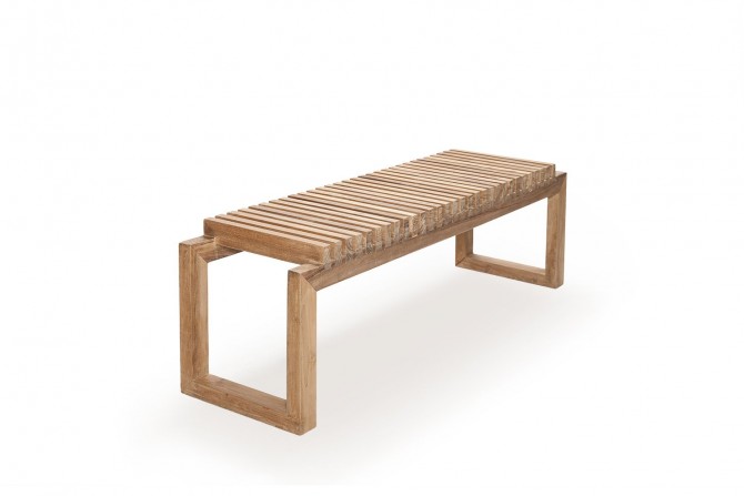 Gartenbank ora, teakmöbel, teak gartenmöbel, für garten und terasse