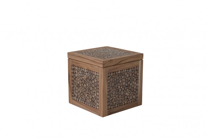 Box aus Teak