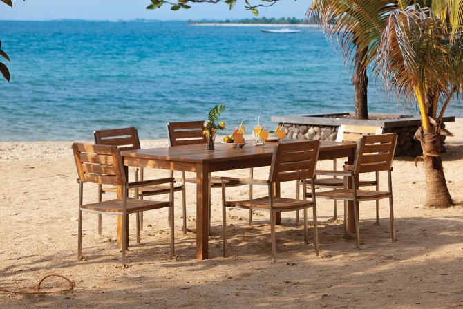 Massivholz Stuhl Teak